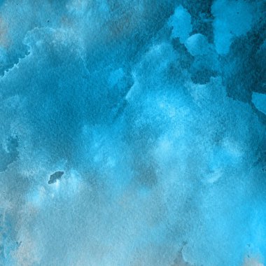 sulu boya boyama doku ile mavi arka plan