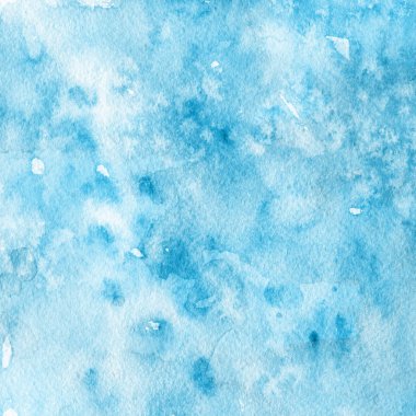 sulu boya boyama doku ile mavi arka plan