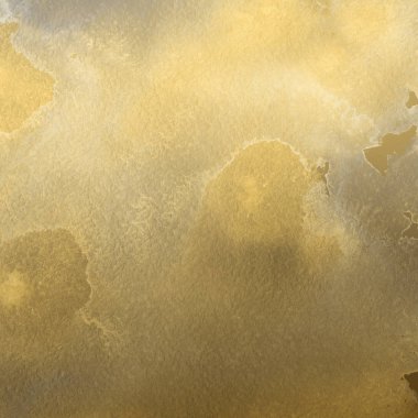 sulu boya boyama doku ile koyu sarı arka plan