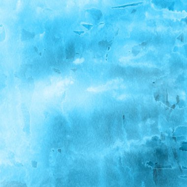 sulu boya boyama doku ile mavi arka plan