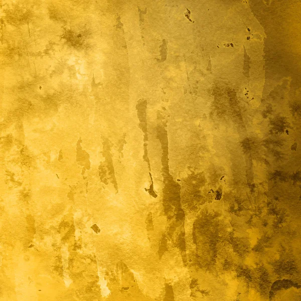 Sötét Sárga Absztrakt Háttér Textúra Akvarell Festék — Stock Fotó