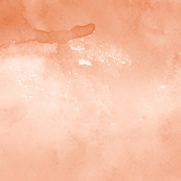 Orange Aquarellfarbe Textur Abstrakter Hintergrund — Stockfoto
