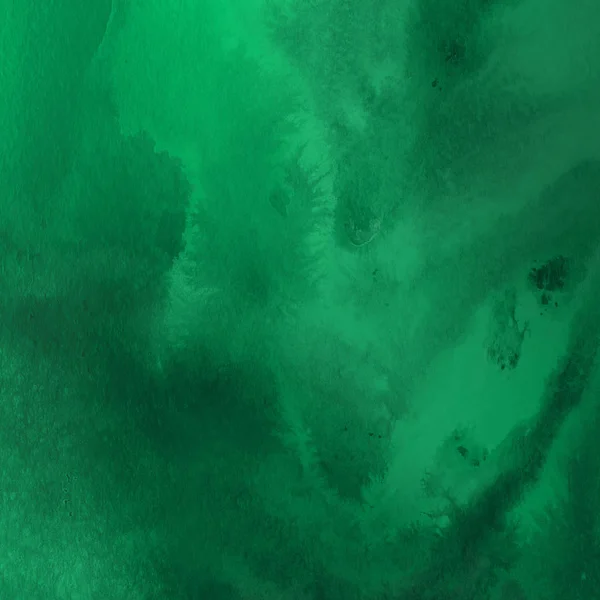 Зелений Абстрактний Фон Текстурою Акварельної Фарби — стокове фото