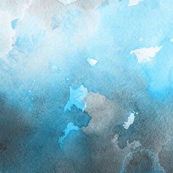 sulu boya boyama doku ile mavi arka plan