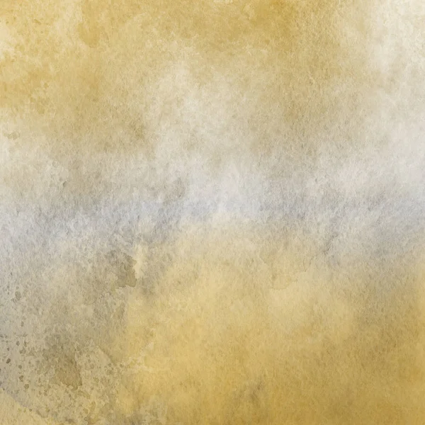 Žluté Pozadí Abstraktní Akvarel Malování Texturou — Stock fotografie