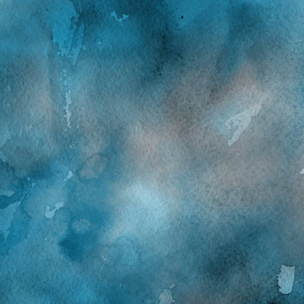 Blue Abstract Background Watercolor Paint Texture — Stock Photo, Image