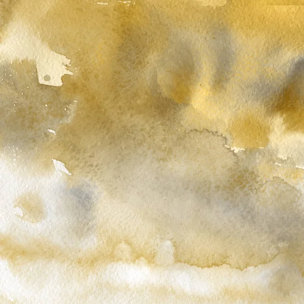 Fundo Abstrato Amarelo Com Textura Tinta Aquarela — Fotografia de Stock