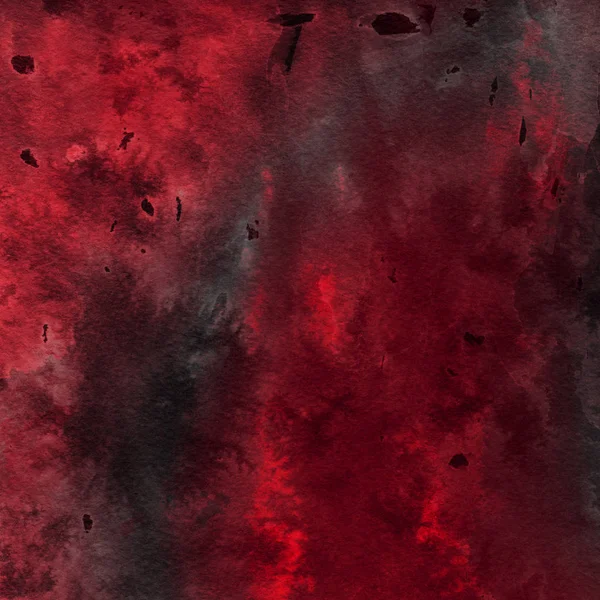 Acuarela Roja Pintura Textura Fondo Abstracto — Foto de Stock