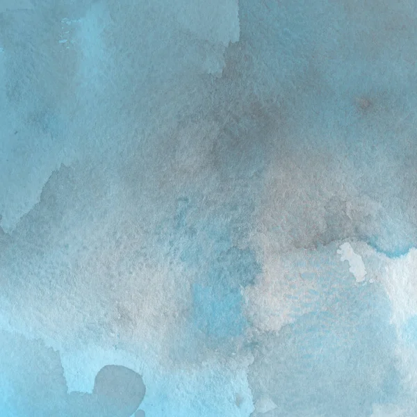 Blauer Abstrakter Hintergrund Mit Aquarellfarbe Textur — Stockfoto