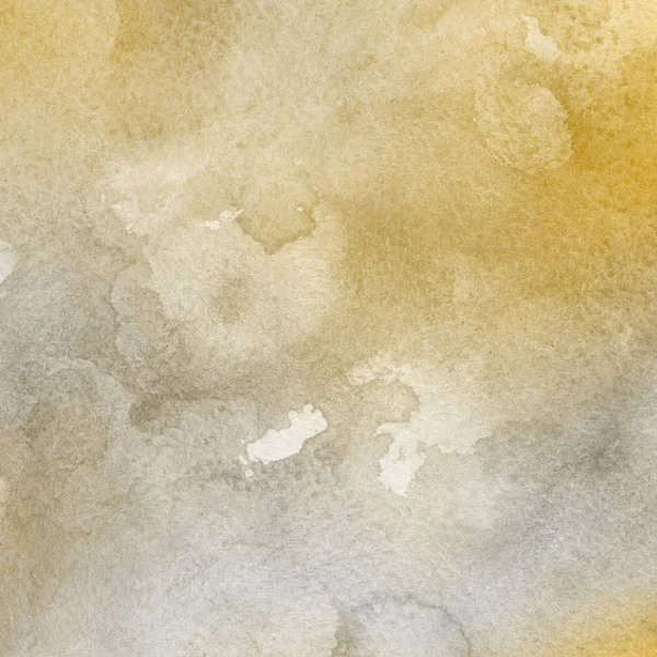 Gelber Abstrakter Hintergrund Mit Aquarellfarbe — Stockfoto