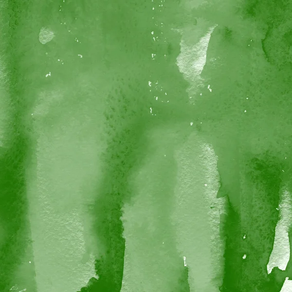 Fundo Abstrato Verde Com Textura Tinta Aquarela — Fotografia de Stock