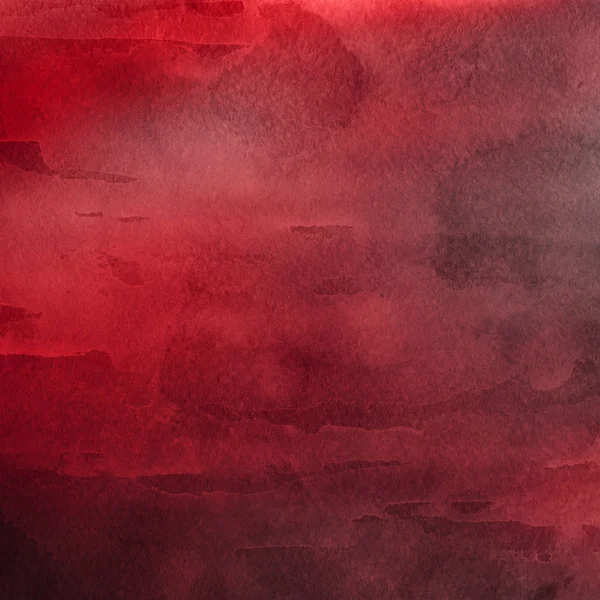 Červená Barva Akvarel Textura Abstraktní Pozadí — Stock fotografie