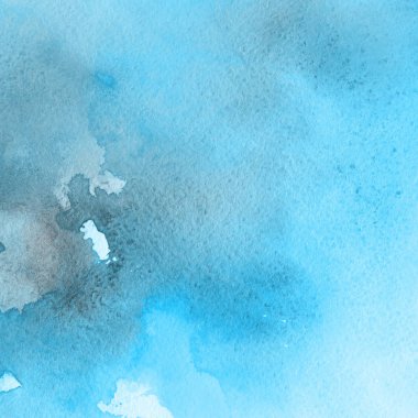 sulu boya boyama doku ile mavi arka plan