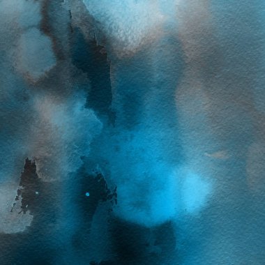 sulu boya boyama doku ile mavi arka plan