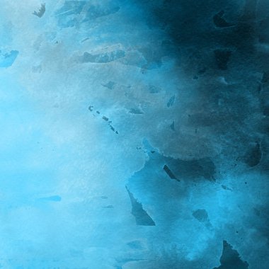 sulu boya boyama doku ile mavi arka plan