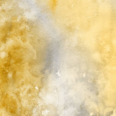 sulu boya boyama doku ile sarı arka plan