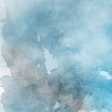 sulu boya boyama doku ile mavi arka plan