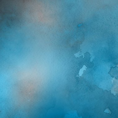 sulu boya boyama doku ile mavi arka plan