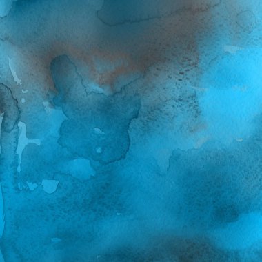 sulu boya boyama doku ile mavi arka plan