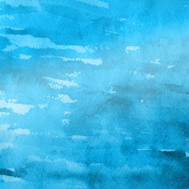 sulu boya boyama doku ile mavi arka plan