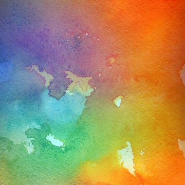 sulu boya boyama doku ile çok renkli arka plan