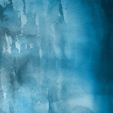 sulu boya boyama doku ile mavi arka plan