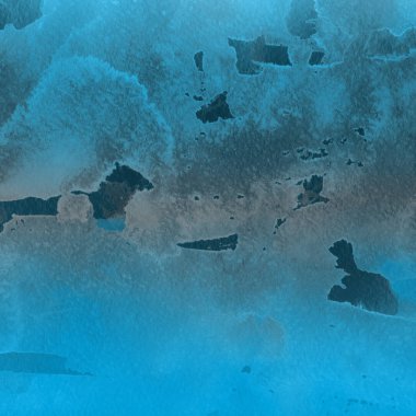 sulu boya boyama doku ile mavi arka plan