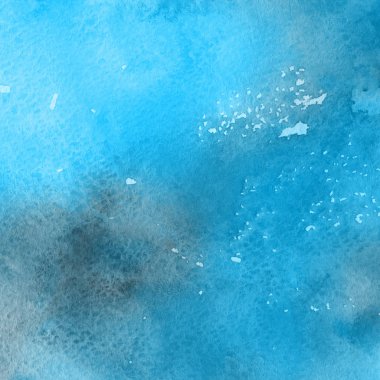 sulu boya boyama doku ile mavi arka plan