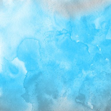 sulu boya boyama doku ile mavi arka plan