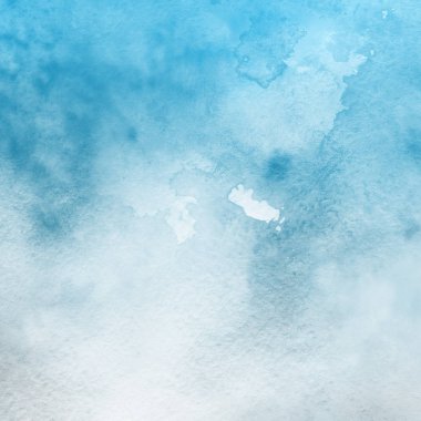 sulu boya boyama doku ile mavi arka plan