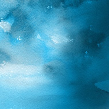 sulu boya boyama doku ile mavi arka plan