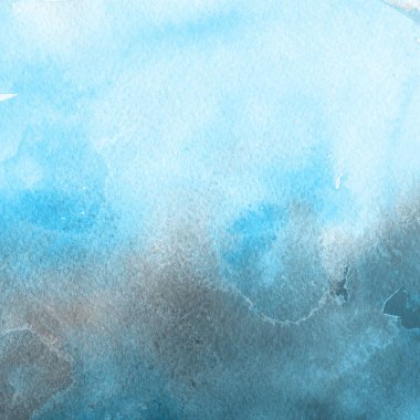 sulu boya boyama doku ile mavi arka plan