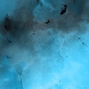 sulu boya boyama doku ile mavi arka plan