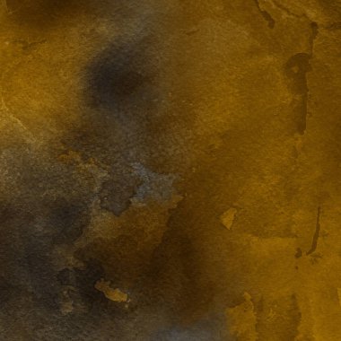 sulu boya boyama doku ile koyu sarı arka plan