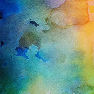 sulu boya boyama doku ile çok renkli arka plan