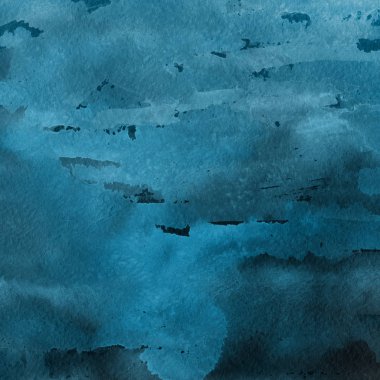 sulu boya boyama doku ile mavi arka plan