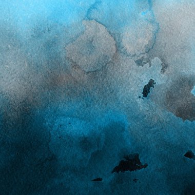 sulu boya boyama doku ile mavi arka plan