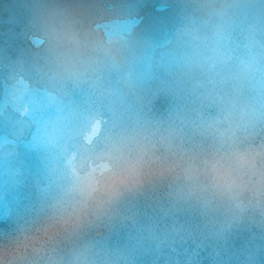 sulu boya boyama doku ile mavi arka plan