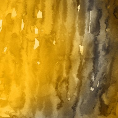 sulu boya boyama doku ile sarı arka plan