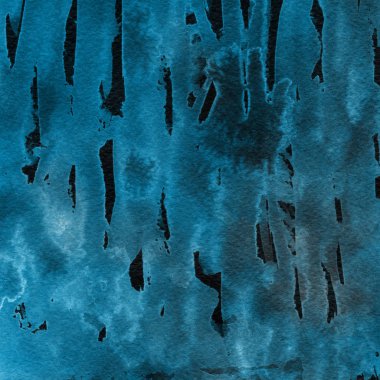 sulu boya boyama doku ile mavi arka plan