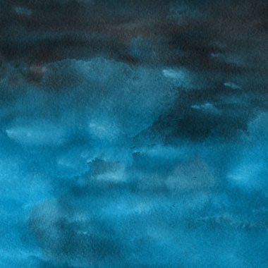 sulu boya boyama doku ile mavi arka plan