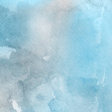 sulu boya boyama doku ile mavi arka plan