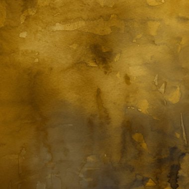 sulu boya boyama doku ile koyu sarı arka plan