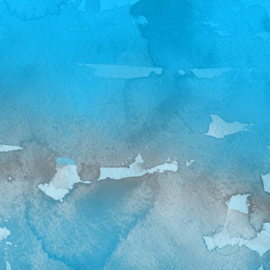 sulu boya boyama doku ile mavi arka plan