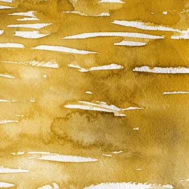 sulu boya boyama doku ile koyu sarı arka plan