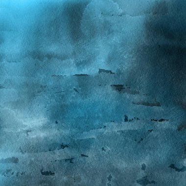 sulu boya boyama doku ile mavi arka plan