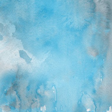 sulu boya boyama doku ile mavi arka plan