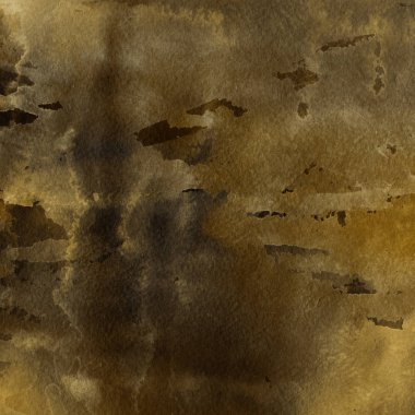 sulu boya boyama doku ile koyu sarı arka plan