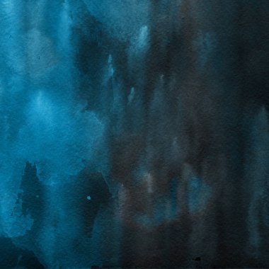 sulu boya boyama doku ile mavi arka plan