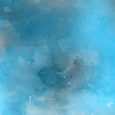 sulu boya boyama doku ile mavi arka plan